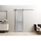 Sartodoors Sturdy Barn Door 36 x 84in, Light Grey Oak W/ Frosted Glass, SS 6.6FT Rail Hangers Heavy Set VEREGIO7288BD-S-OAK-3684 - alternate 10